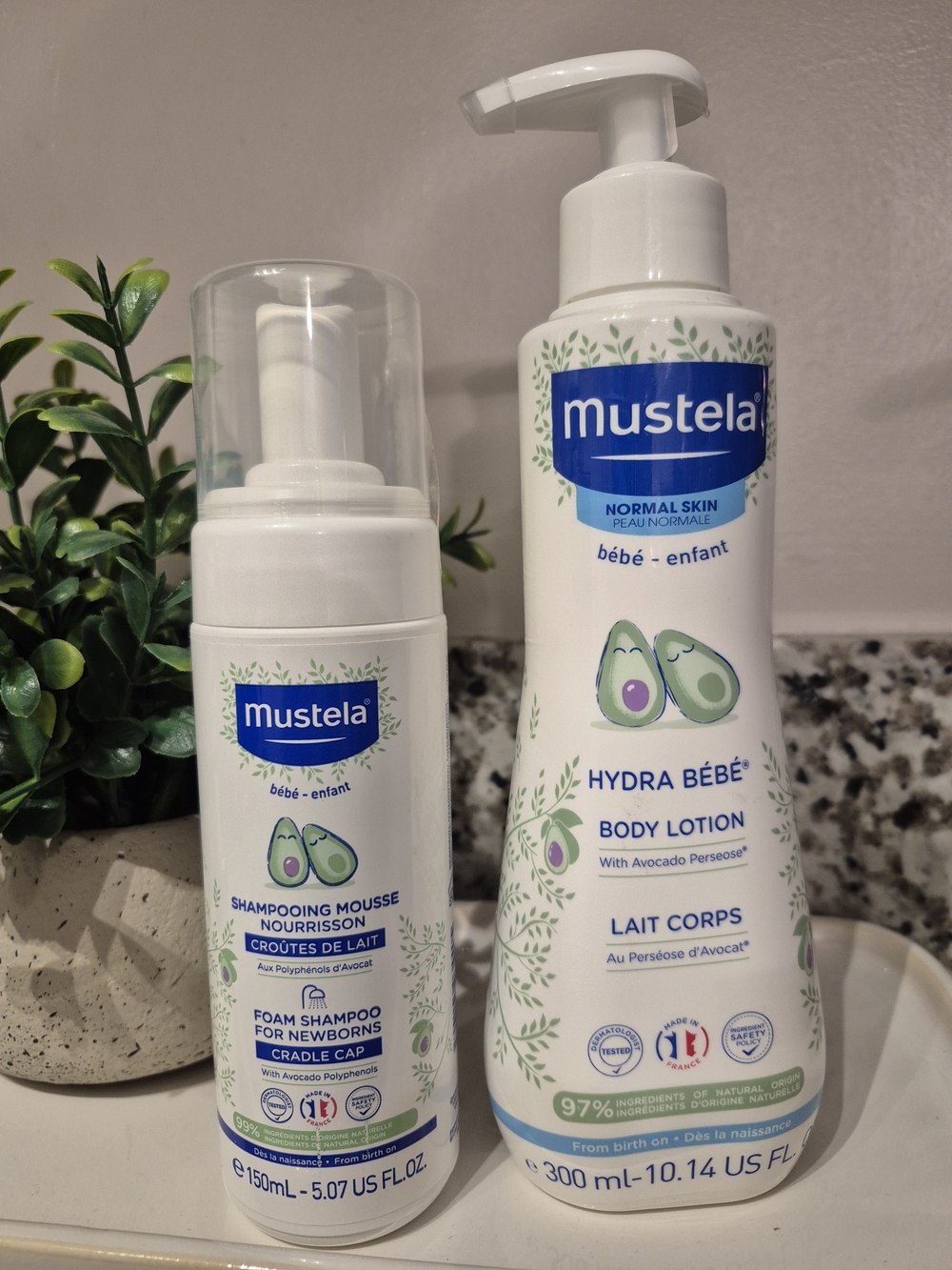 Mustela Hydra Bébé Body Lotion + Foam Shampoo - New